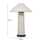 Faith White Boucle Table Lamp