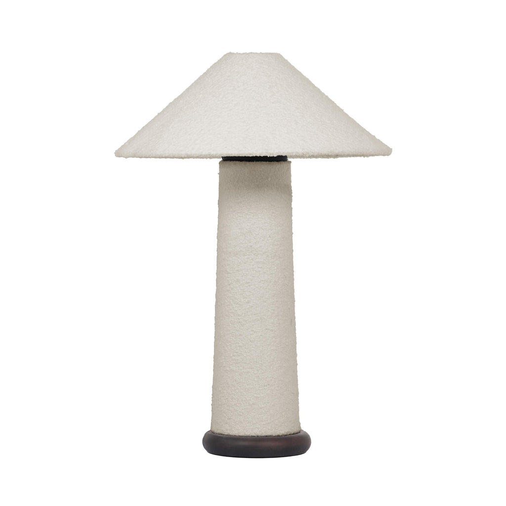 Faith White Boucle Table Lamp