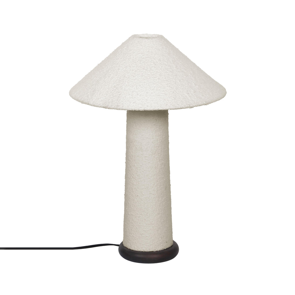 Faith White Boucle Table Lamp