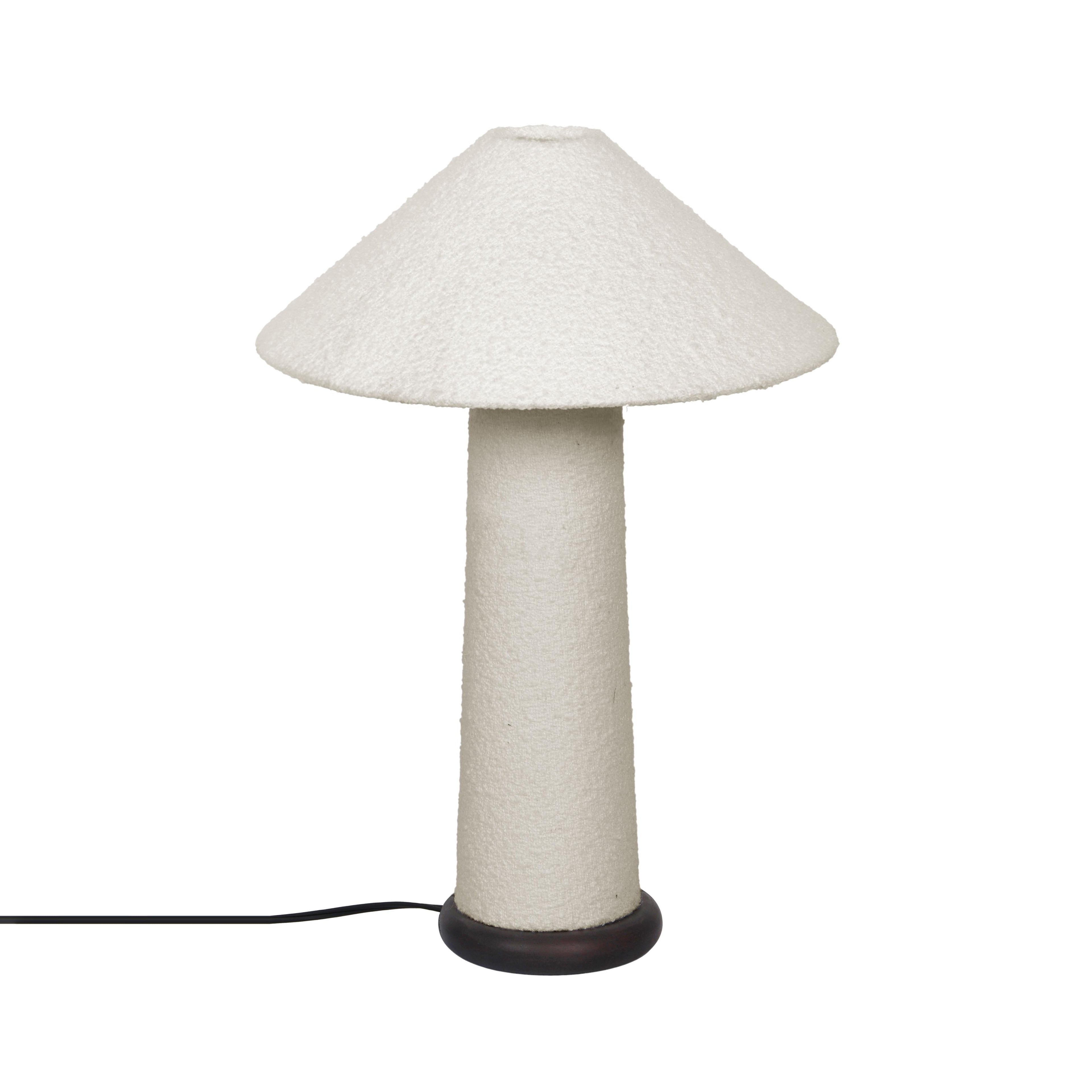 Faith White Boucle Table Lamp