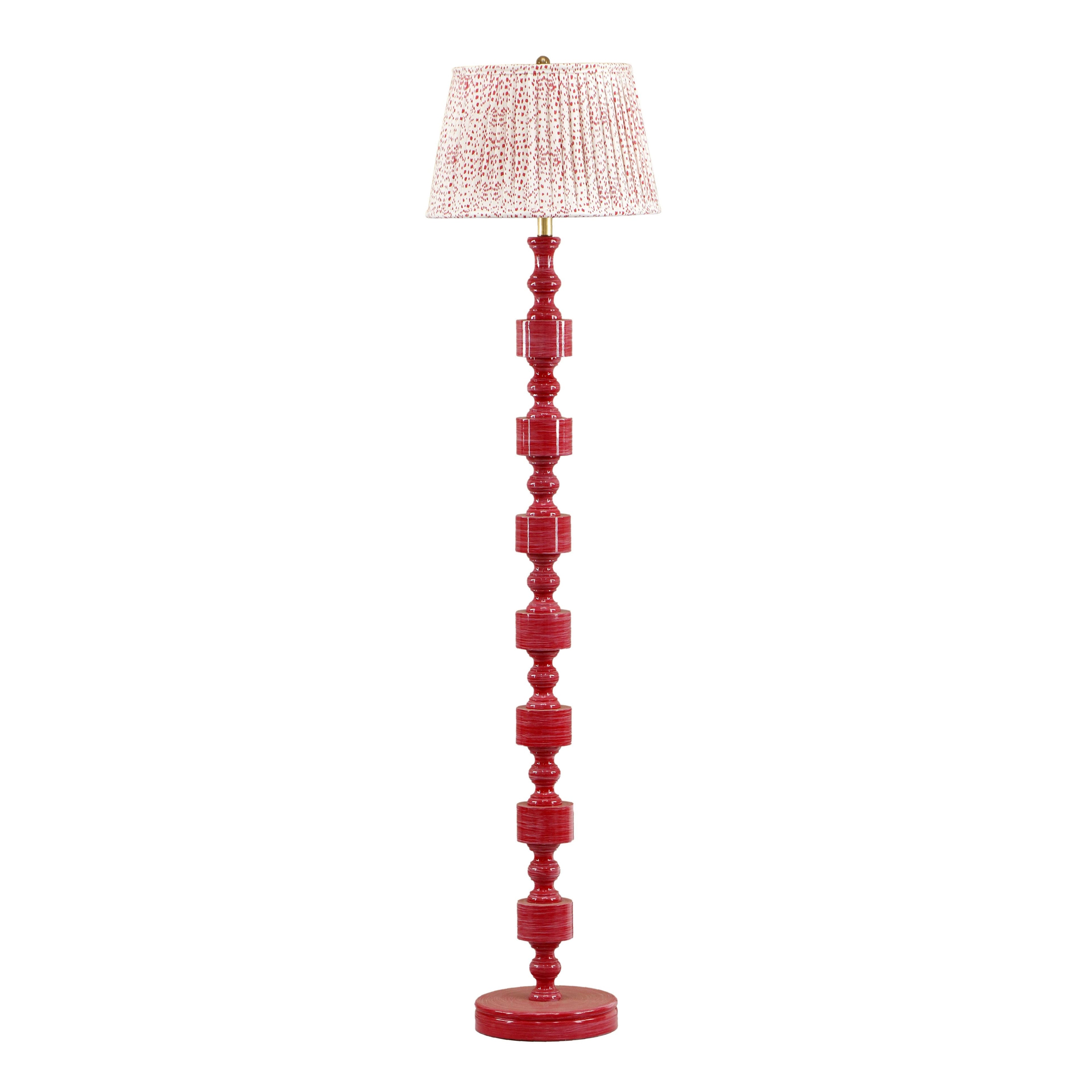 Peggy Pink Spotted Floor Lamp