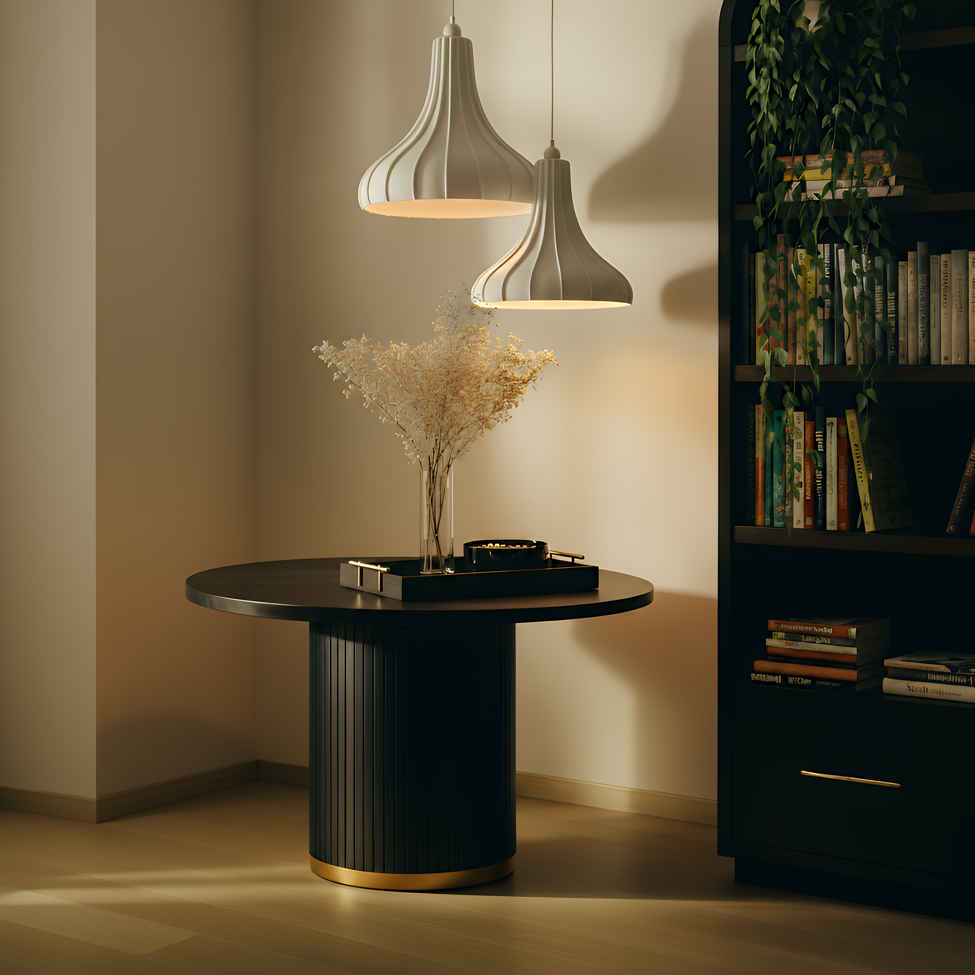 Looma Cotton Mache Pendant Lamp