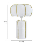 Looma Cotton Mache Table Lamp