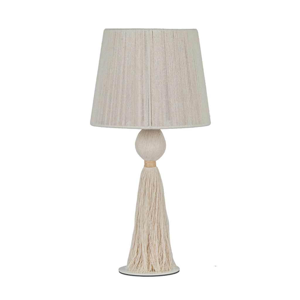 Samba White Cotton Table Lamp