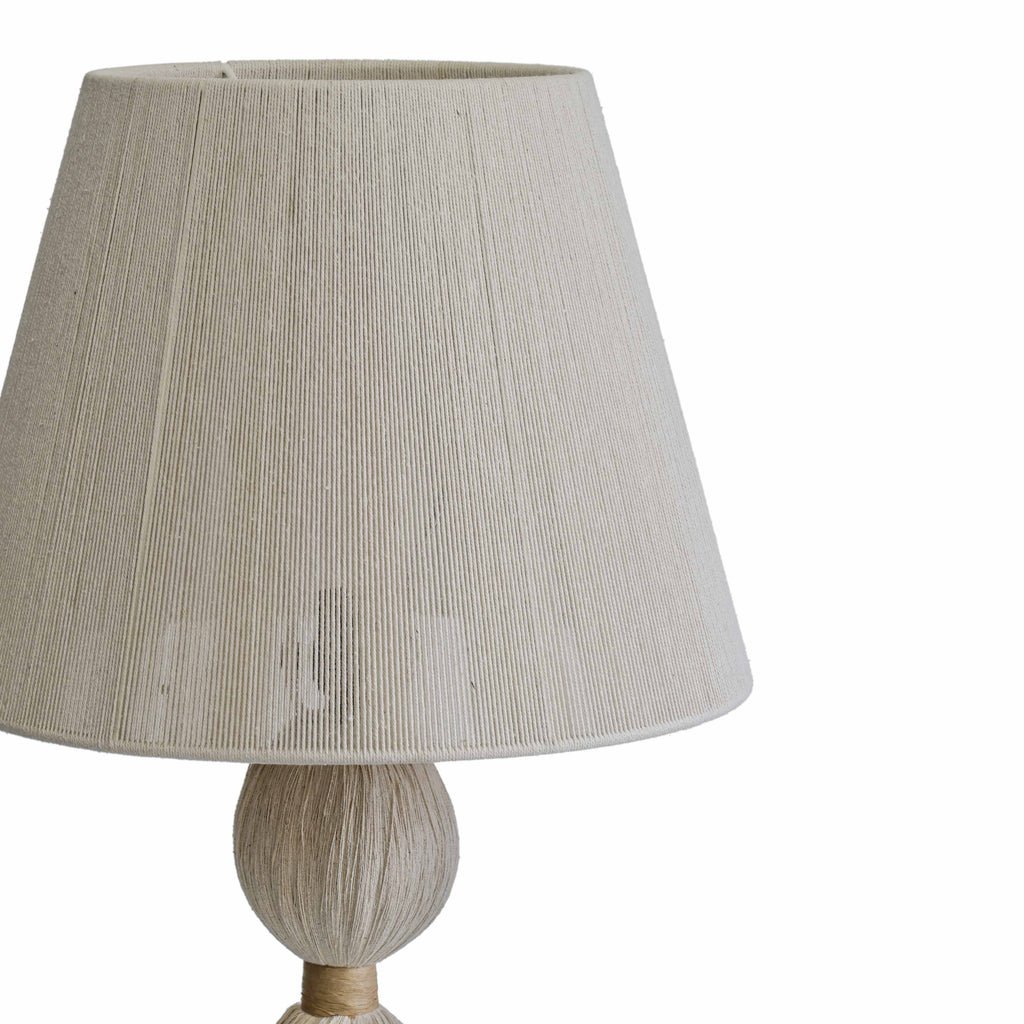 Samba White Cotton Table Lamp