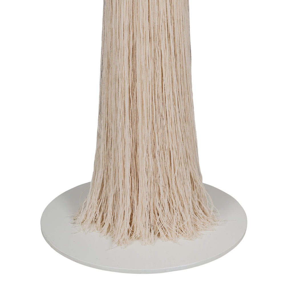 Samba White Cotton Floor Lamp
