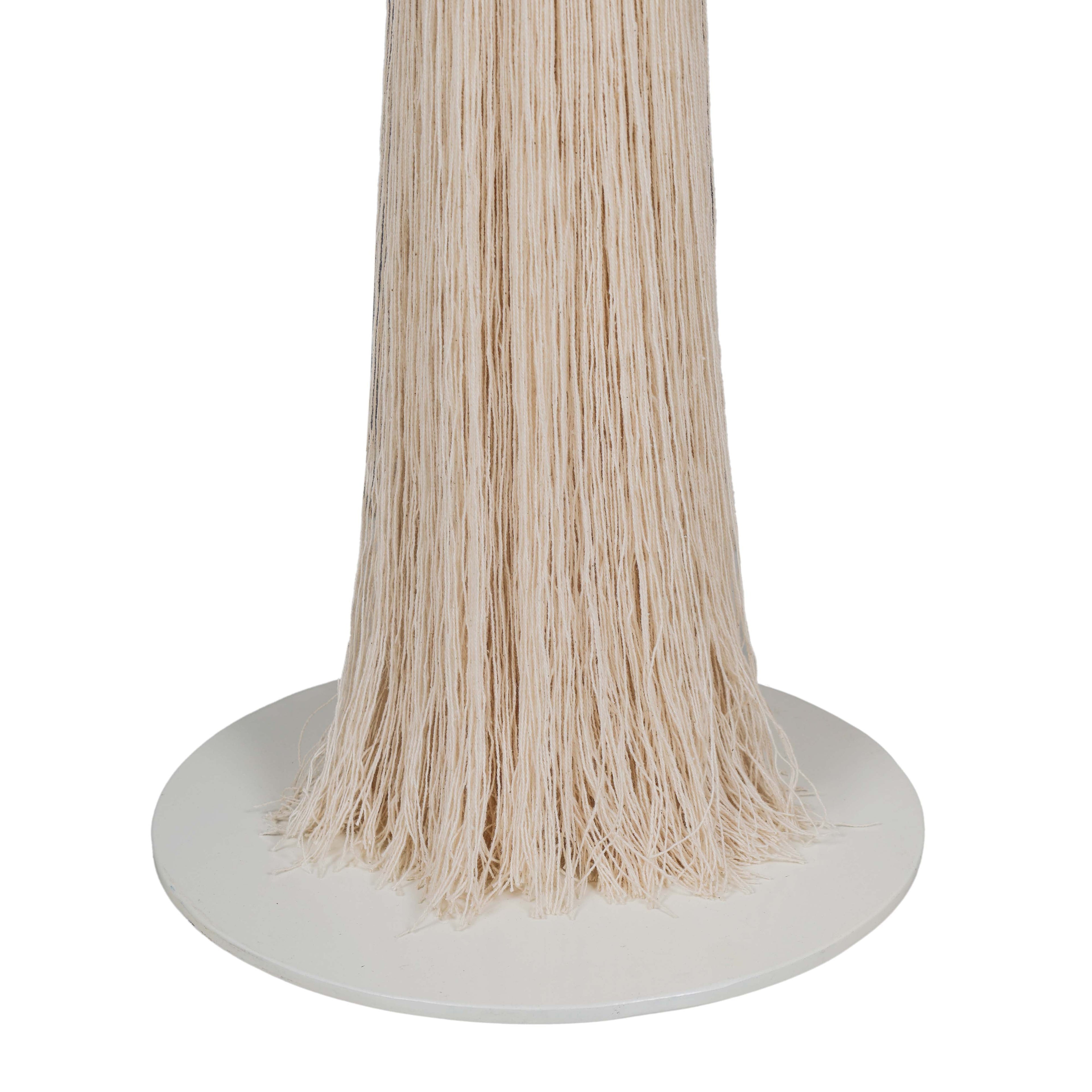 Samba White Cotton Floor Lamp