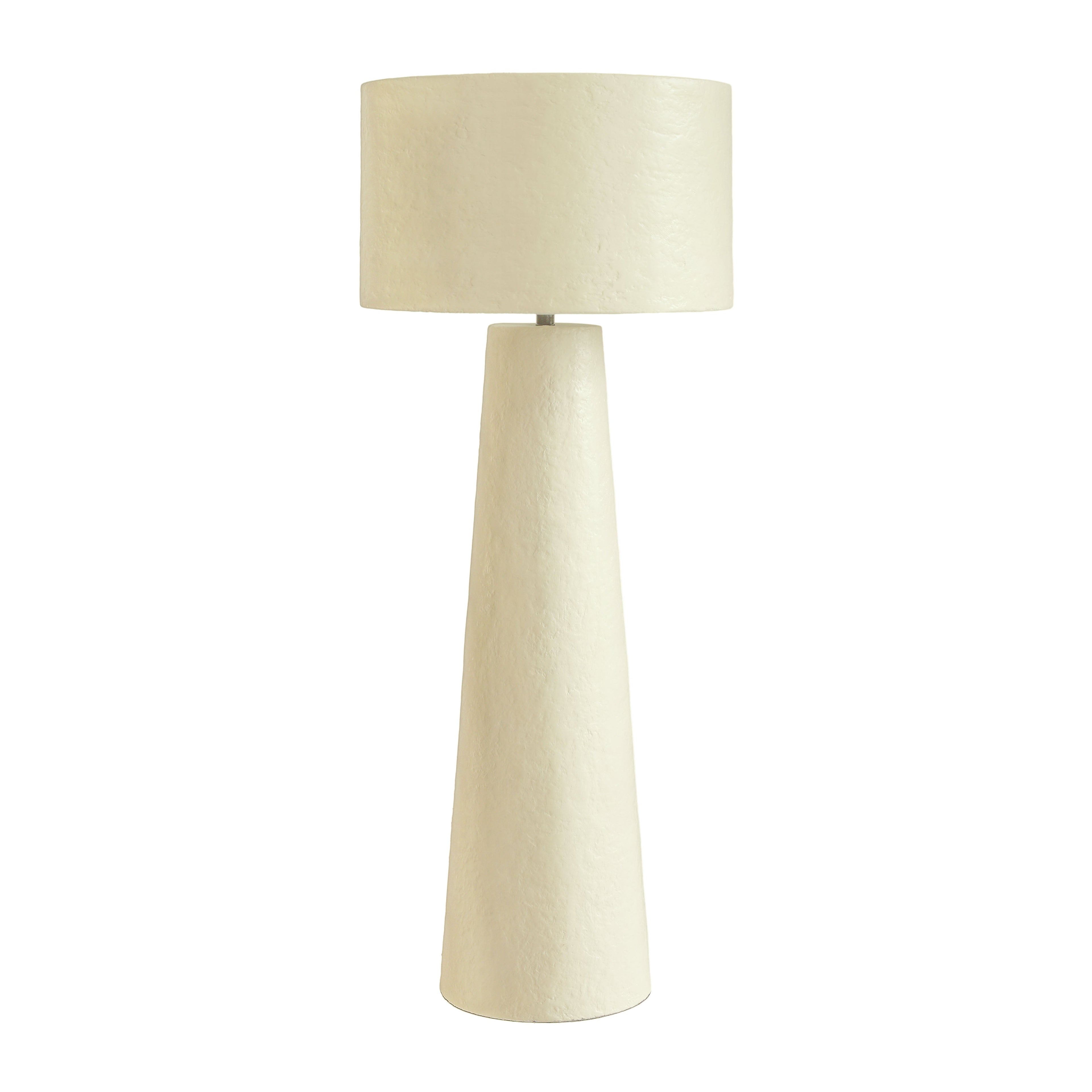 Yala Cream Papier Mache Floor Lamp