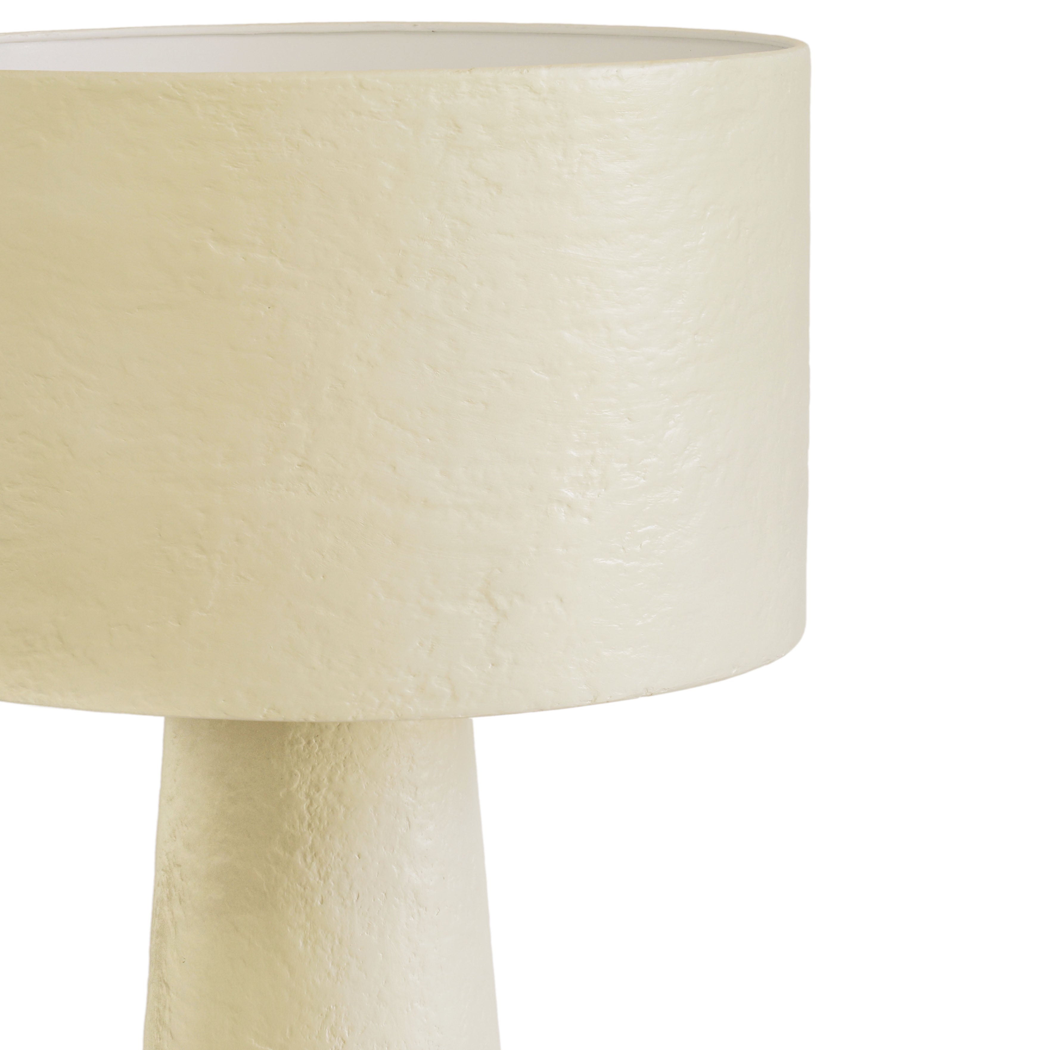 Yala Cream Papier Mache Floor Lamp