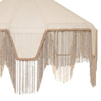 Buchanan Fabric Fringed Angled Pendant Light