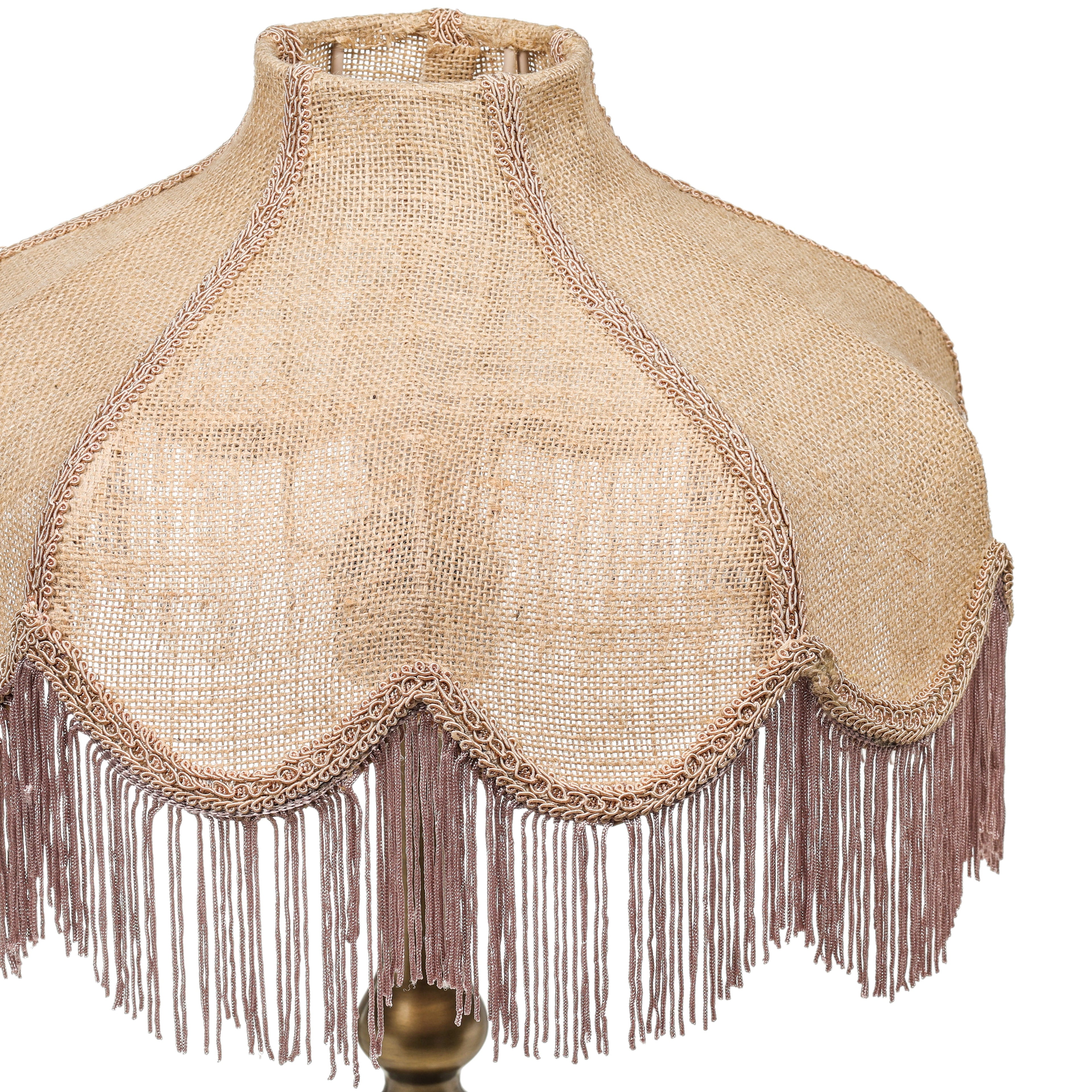 Buchanan Jute Fringed Scalloped Table Lamp