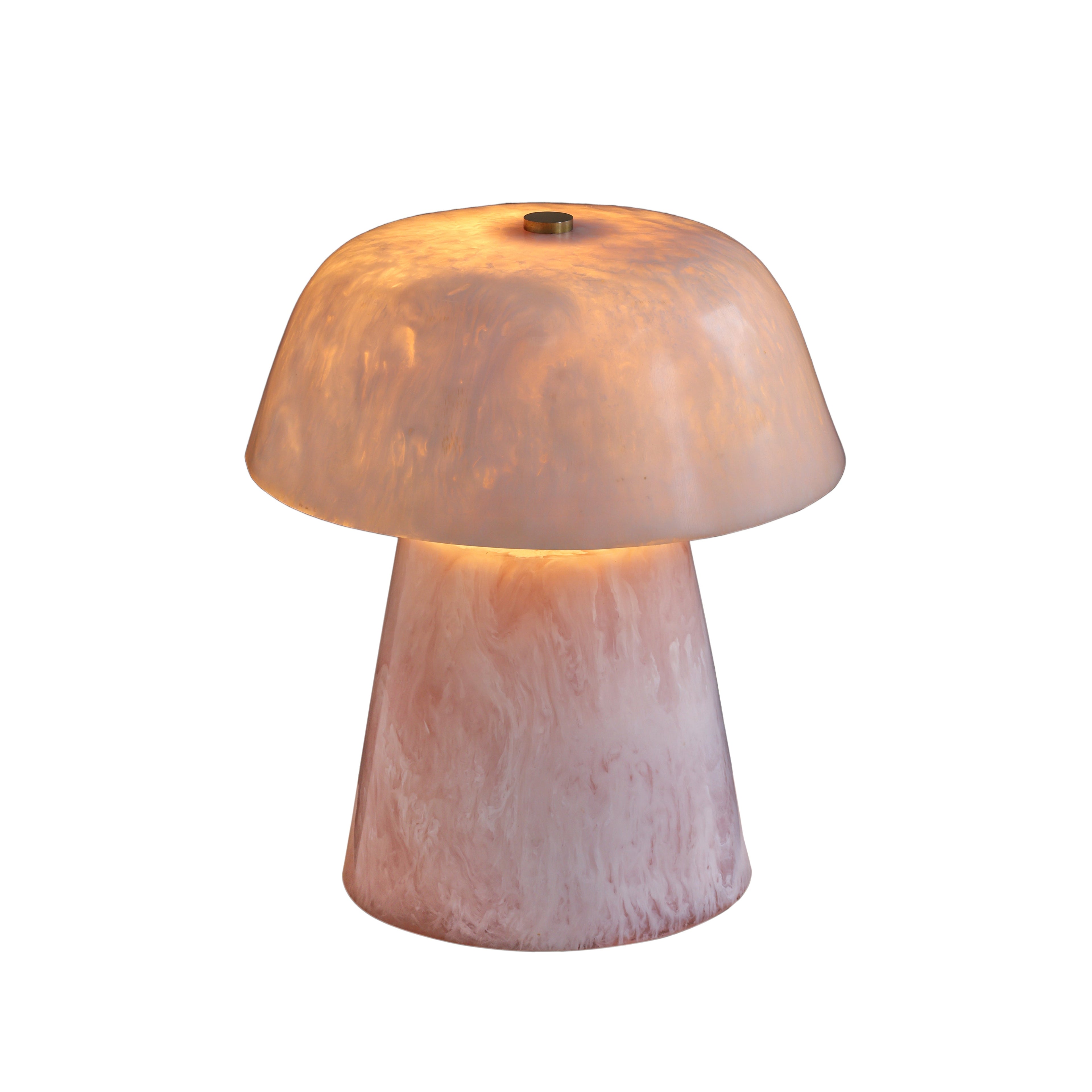 Pouty Pink Resin Table Lamp