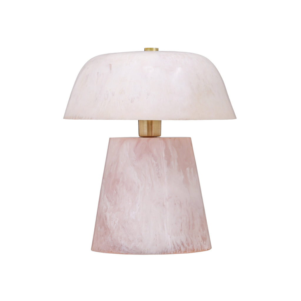 Pouty Pink Resin Table Lamp