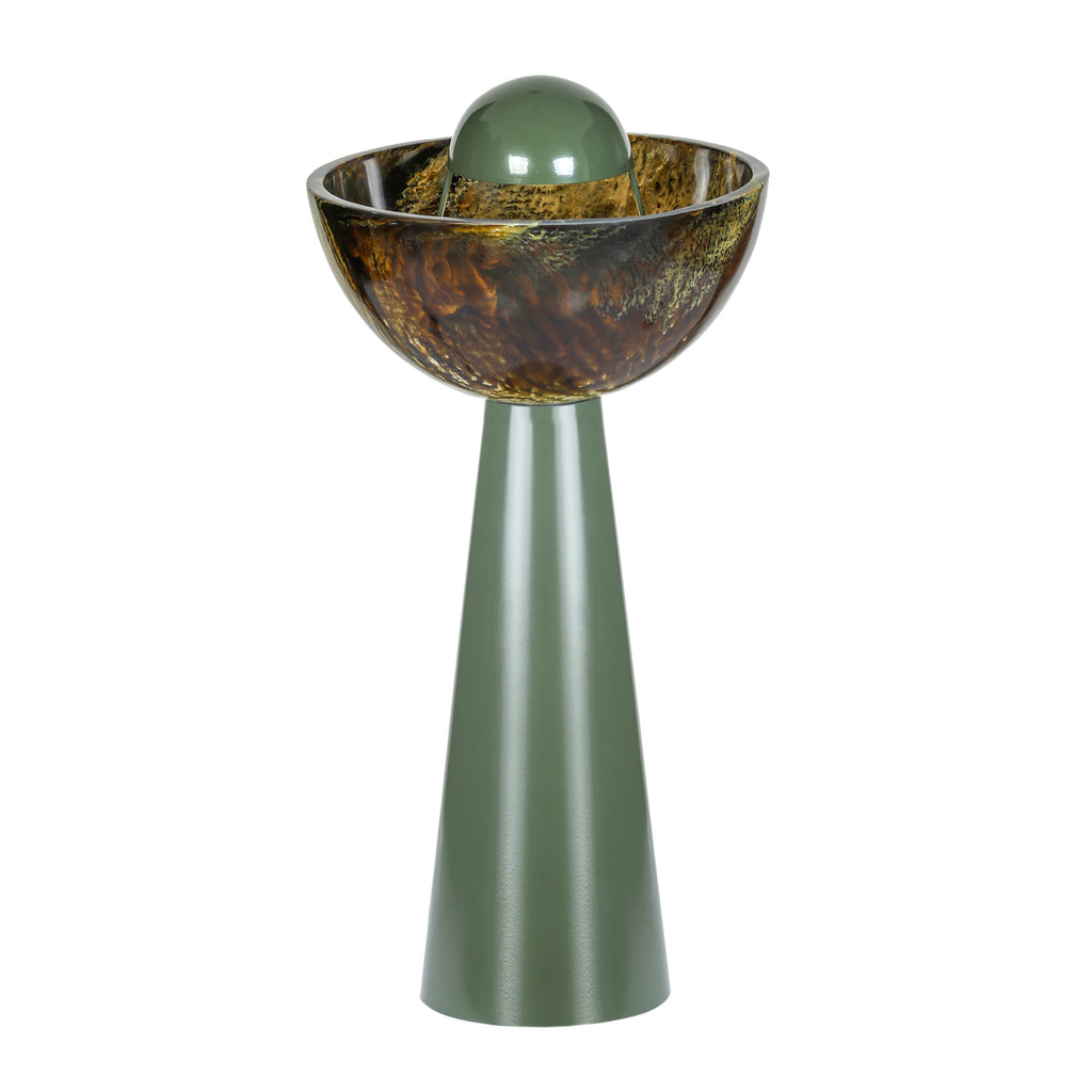 Rising Green Resin Table Lamp