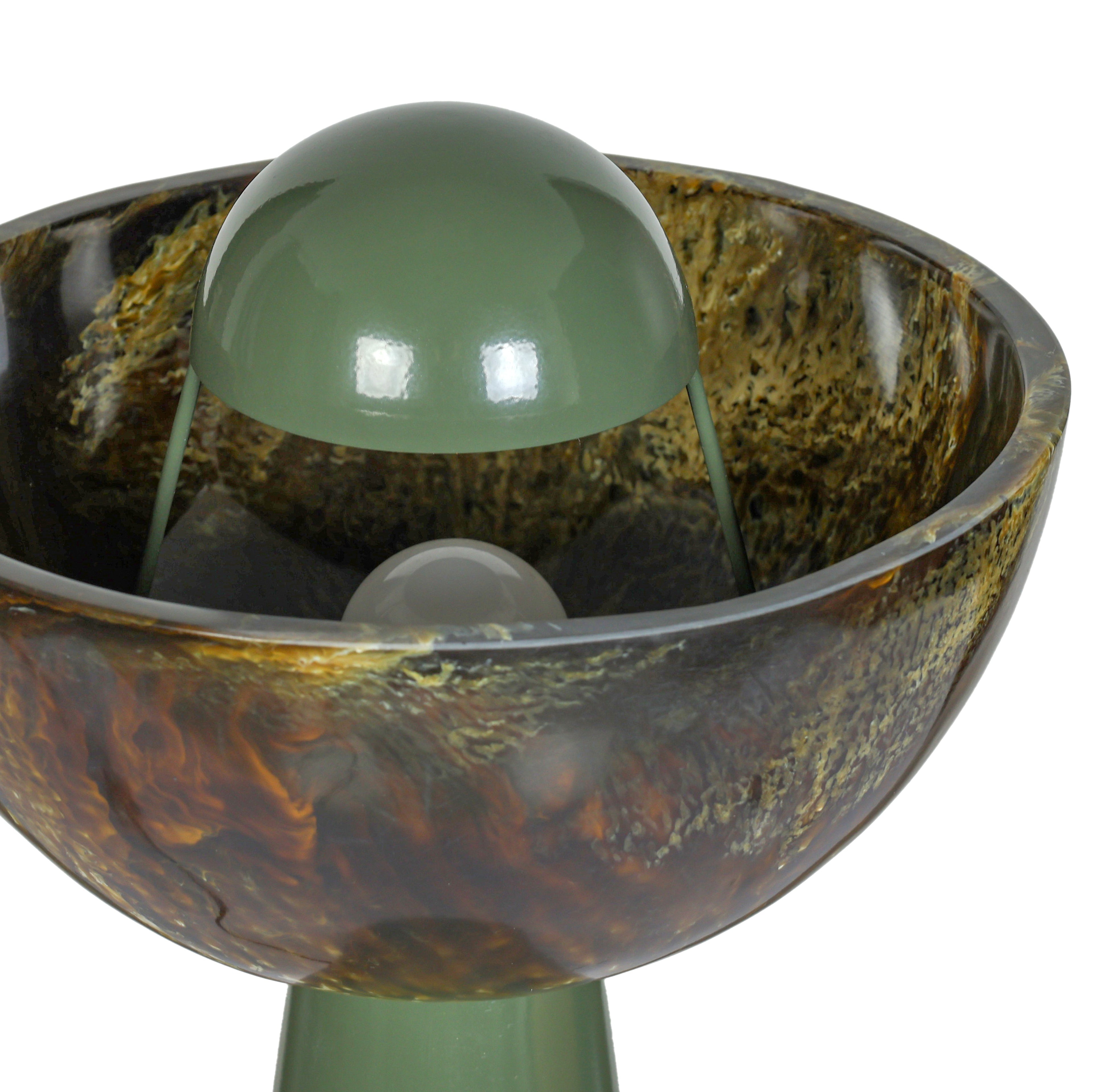 Rising Green Resin Table Lamp