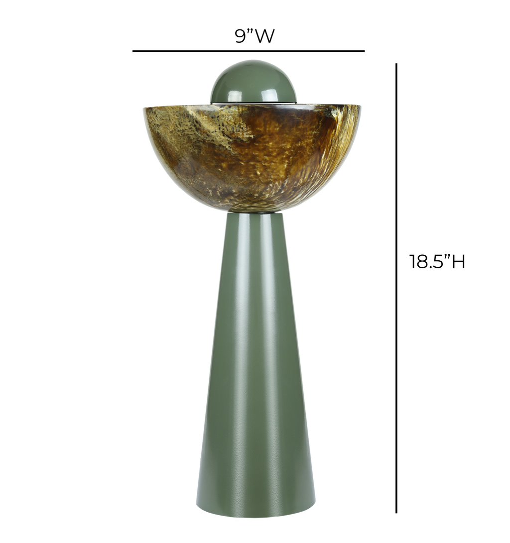 Rising Green Resin Table Lamp