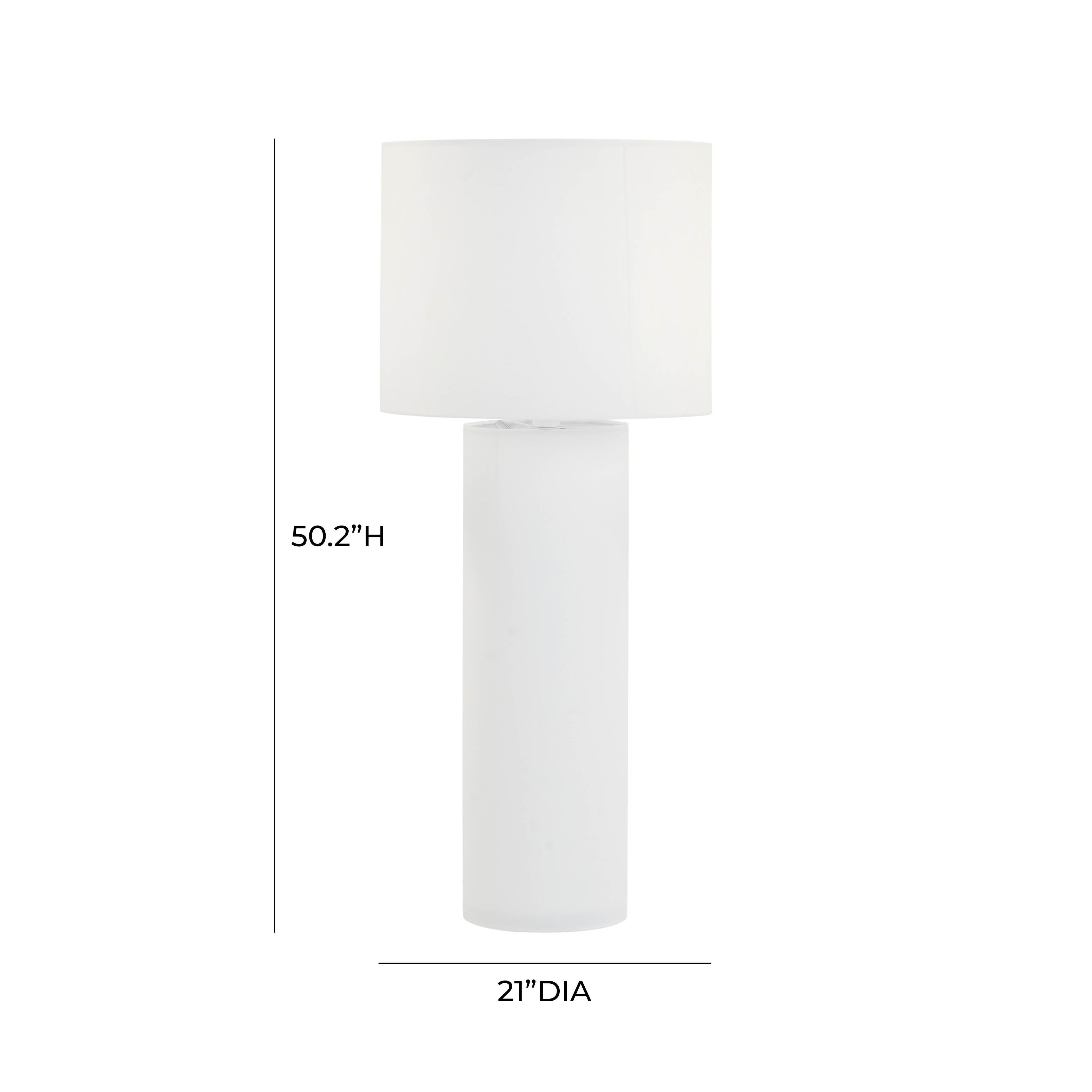 Cleopatra Cream Linen Floor Lamp