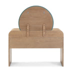 Moonrise 48 Natural Ash 2-Drawer Vanity Desk with Mirror