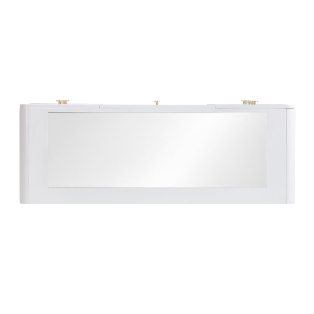 Hollywood 56 White 13-Drawer Vanity Desk