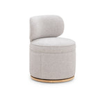 Amaya Grey Textured Fabric Swivel Desk Chair