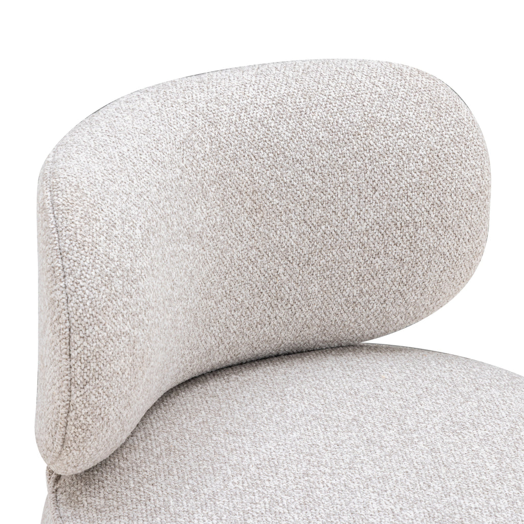 Amaya Grey Textured Fabric Swivel Desk Chair