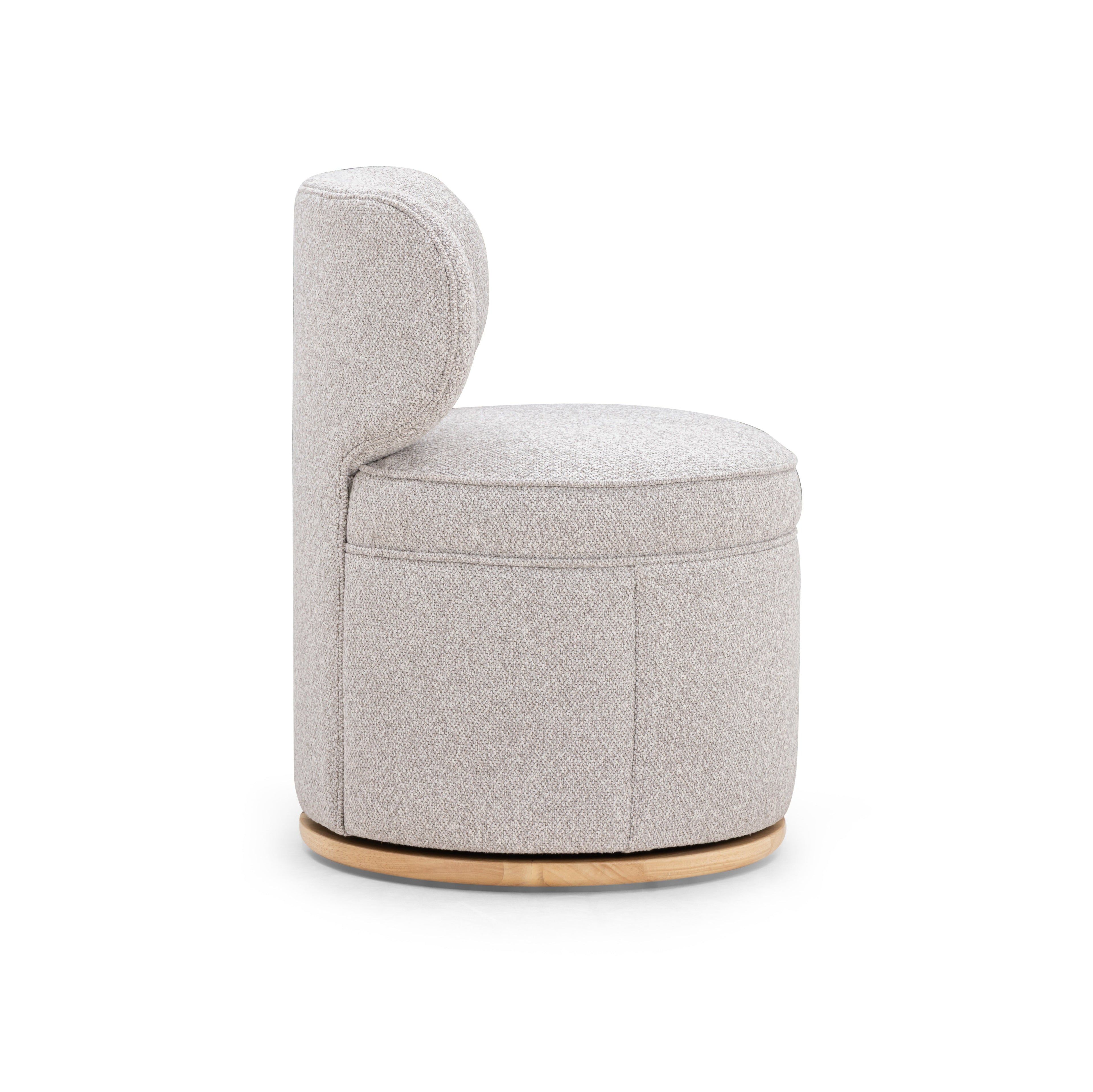 Amaya Grey Textured Fabric Swivel Desk Chair
