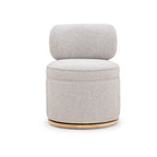 Amaya Grey Textured Fabric Swivel Desk Chair