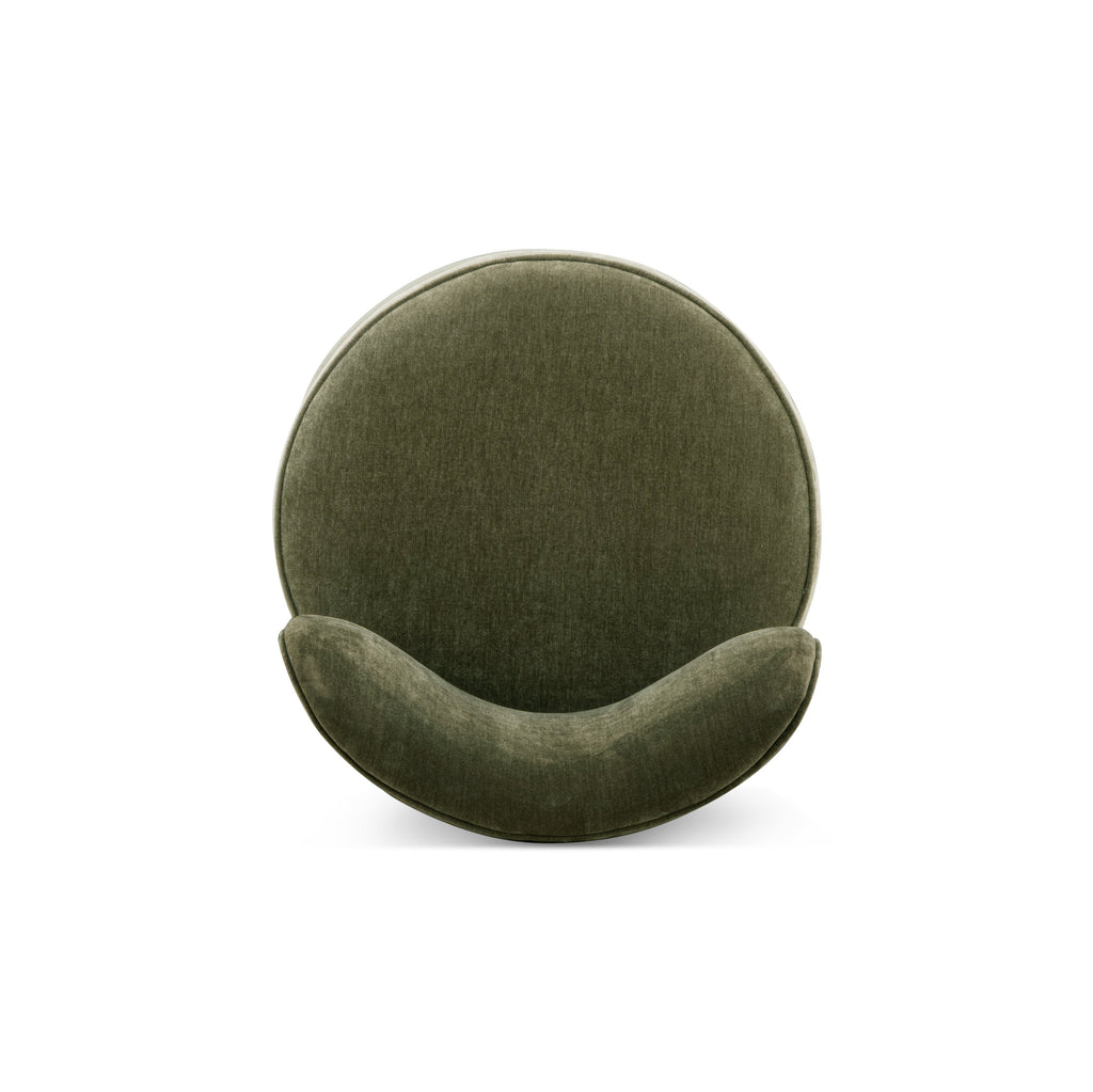 Amaya Green Upcycled Chenille Swivel Desk Chair