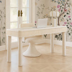 Sarah 55 Cream 2-Drawer Executive Work Desk