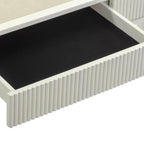 Sarah 55 Cream 2-Drawer Executive Work Desk