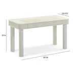 Sarah 55 Cream 2-Drawer Executive Work Desk