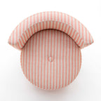 Alyssa Striped Linen Rolling Desk Chair