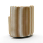 Alyssa Striped Linen Rolling Desk Chair