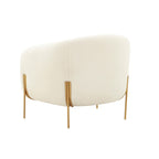 Kandra Cream Shearling Accent Chair