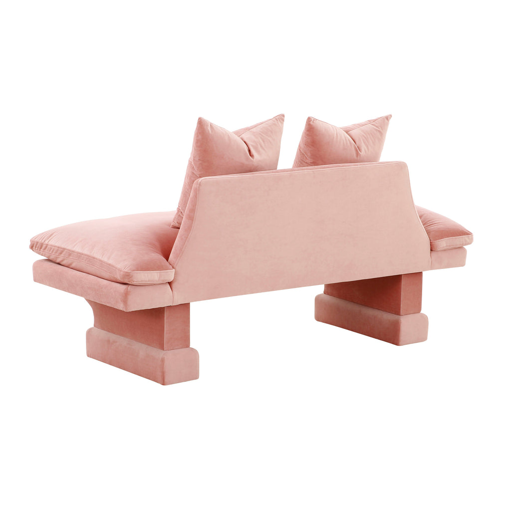 Hyde Velvet Pedestal Sofa