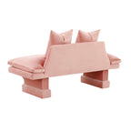 Hyde Velvet Pedestal Sofa