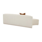 Fickle 84 Cream Boucle Modular Armless Loveseat