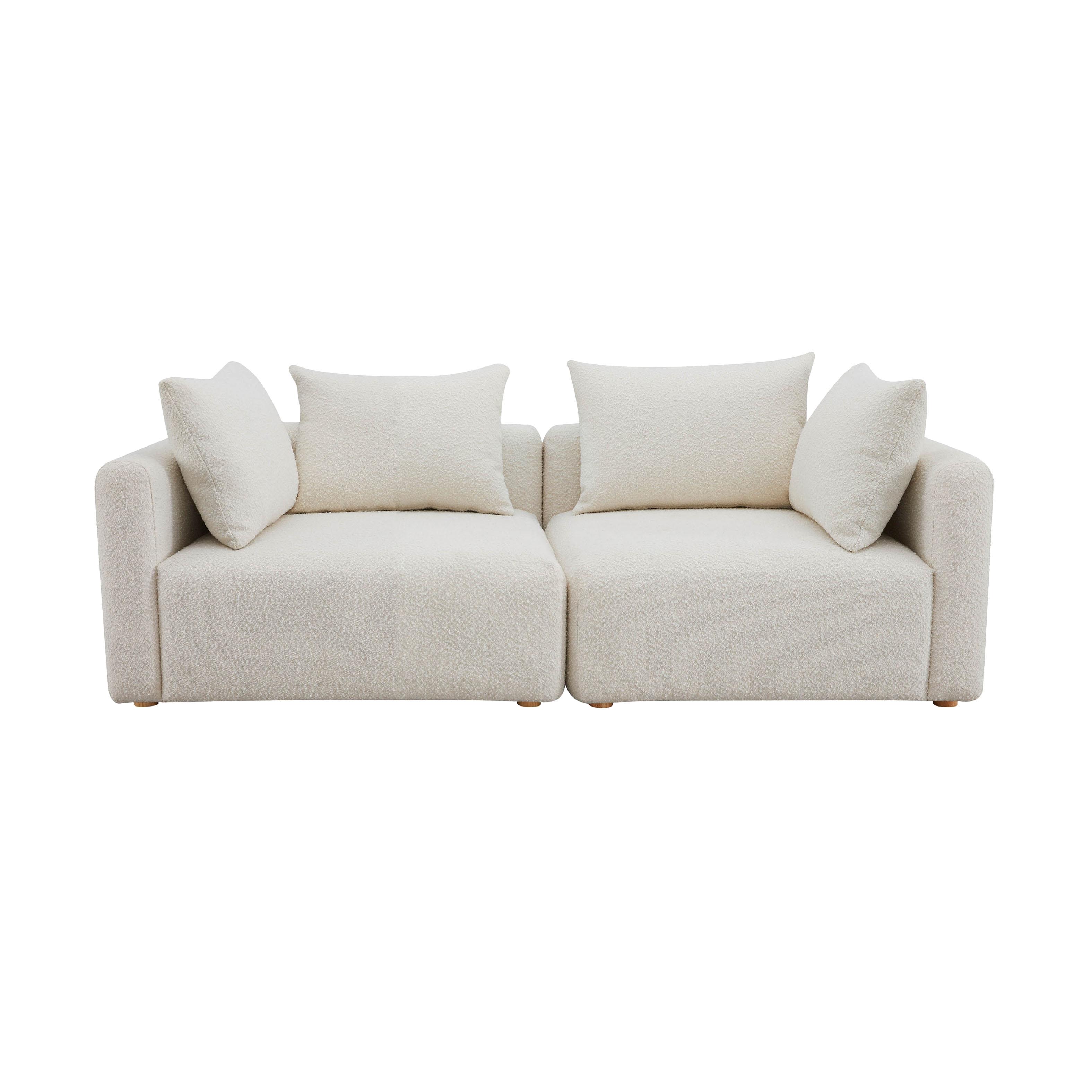 Hangover 81 Cream Boucle Loveseat