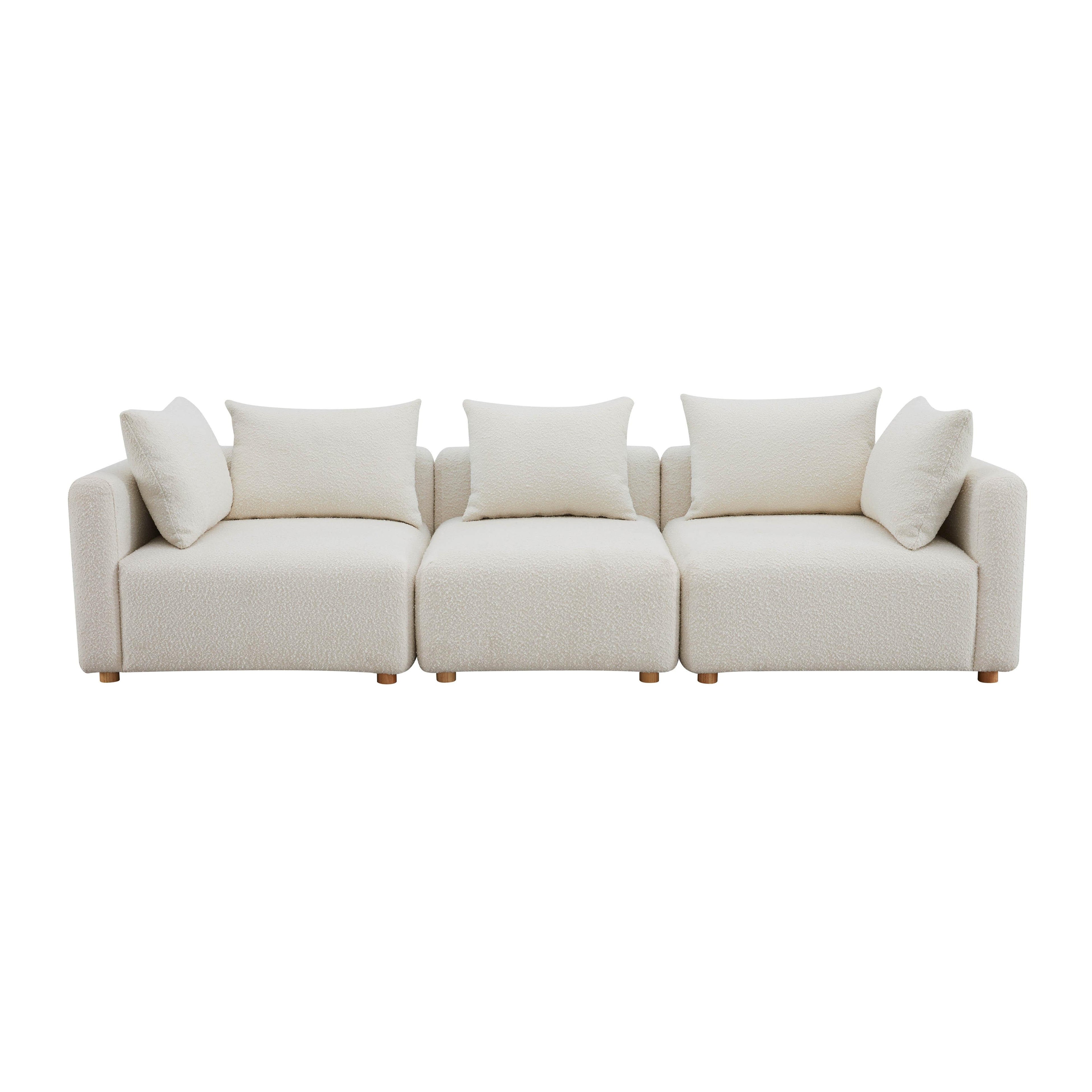 Hangover 112.5 Cream Boucle Sofa