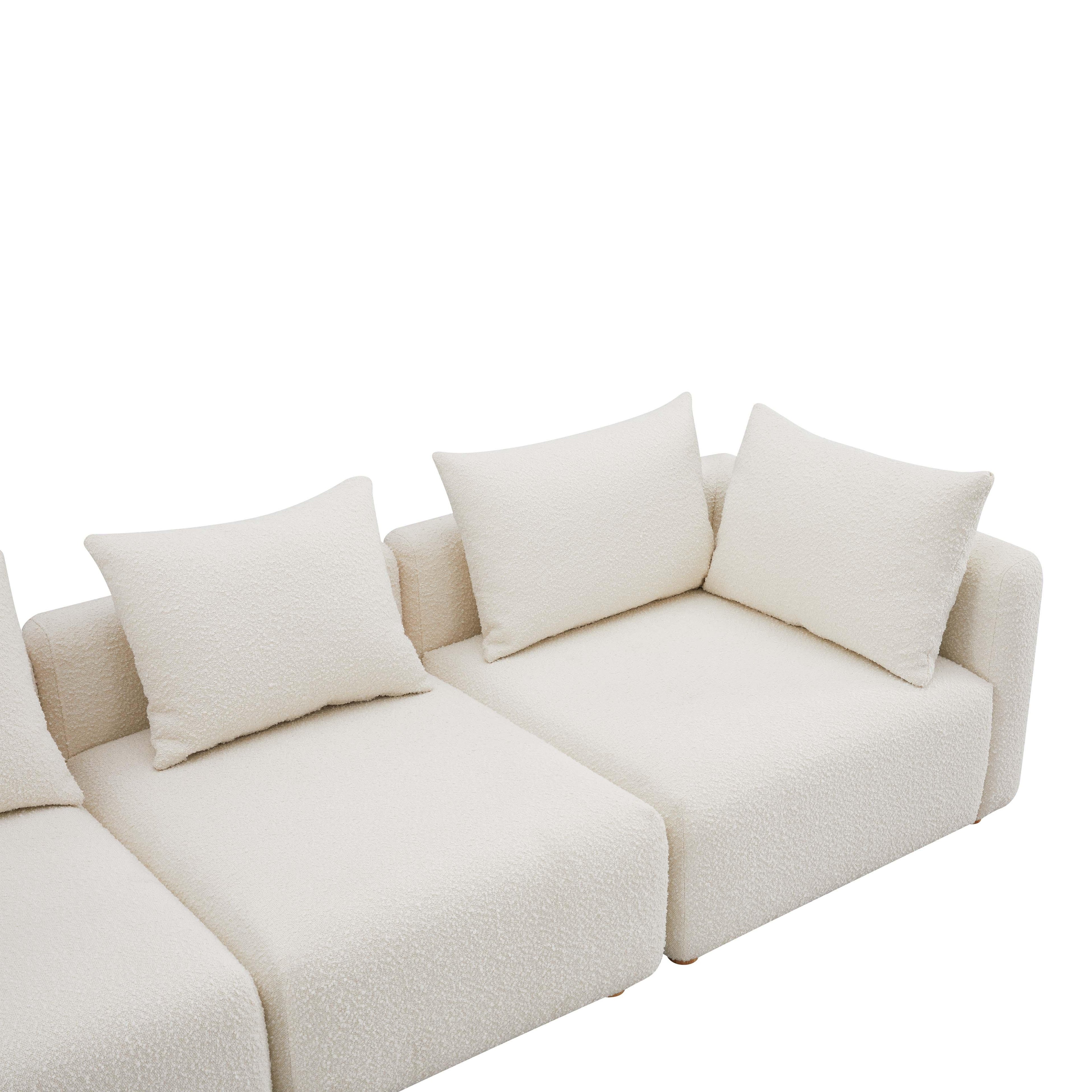 Hangover 112.5 Cream Boucle Sofa