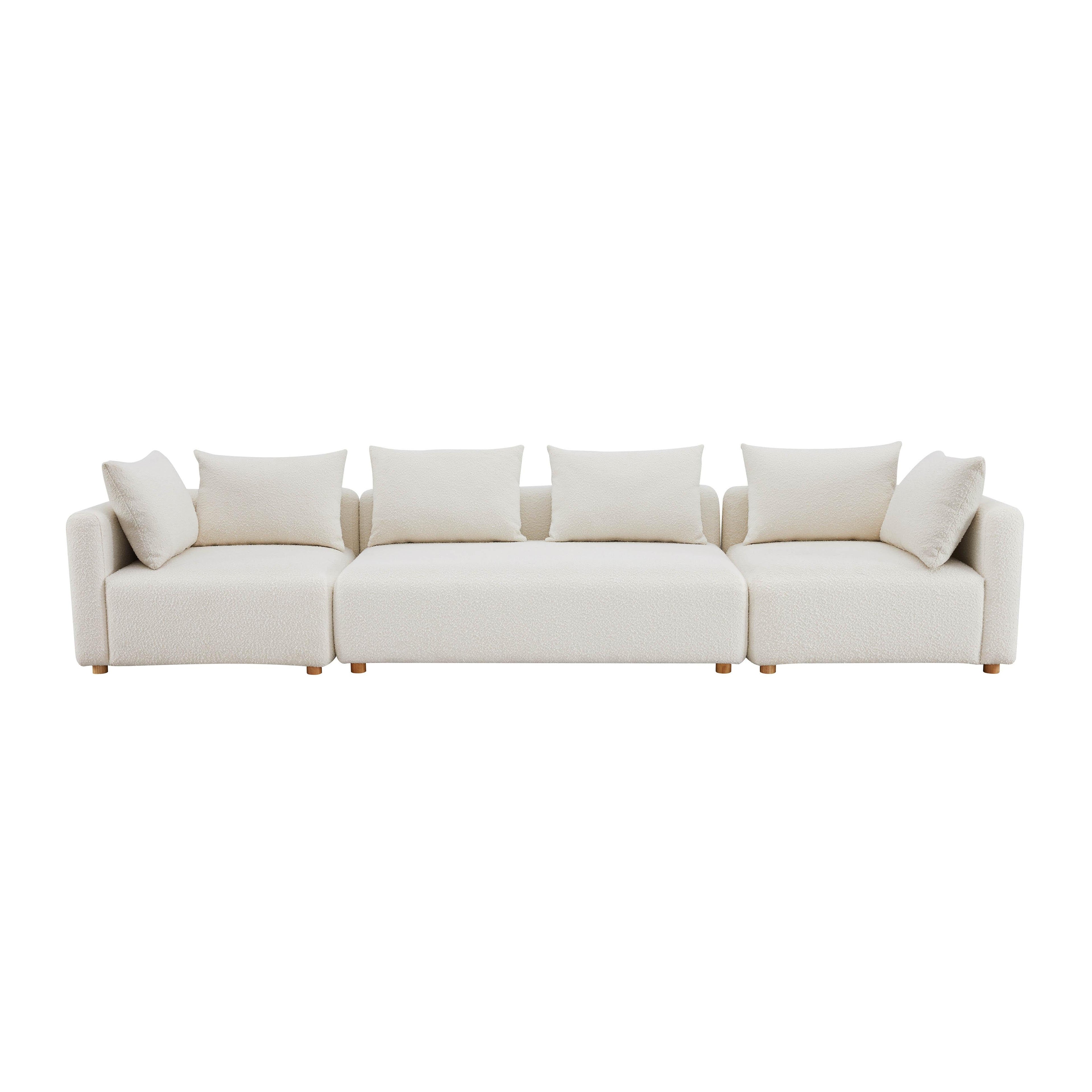 Hangover 145 Cream Boucle Long Sofa