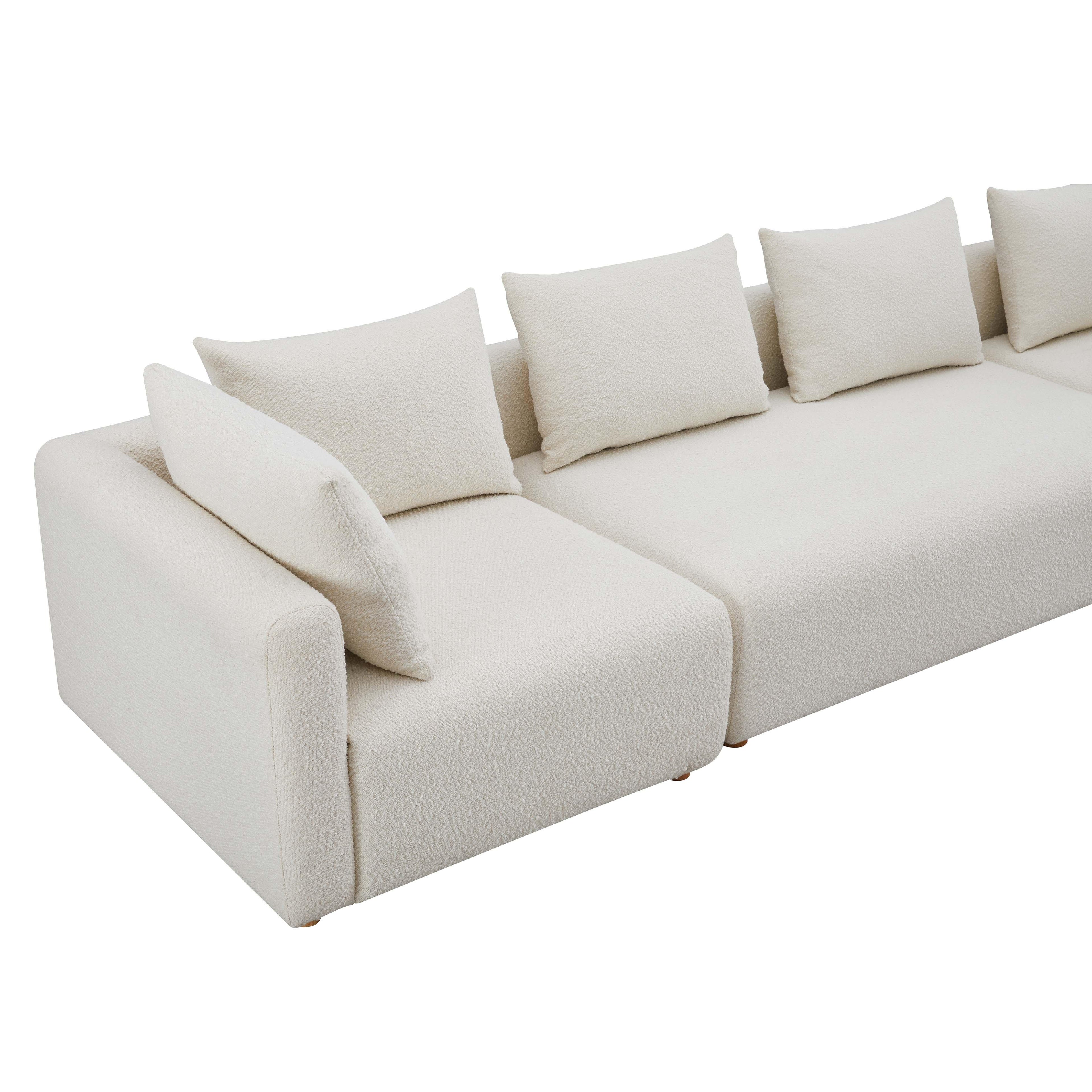 Hangover 145 Cream Boucle Long Sofa