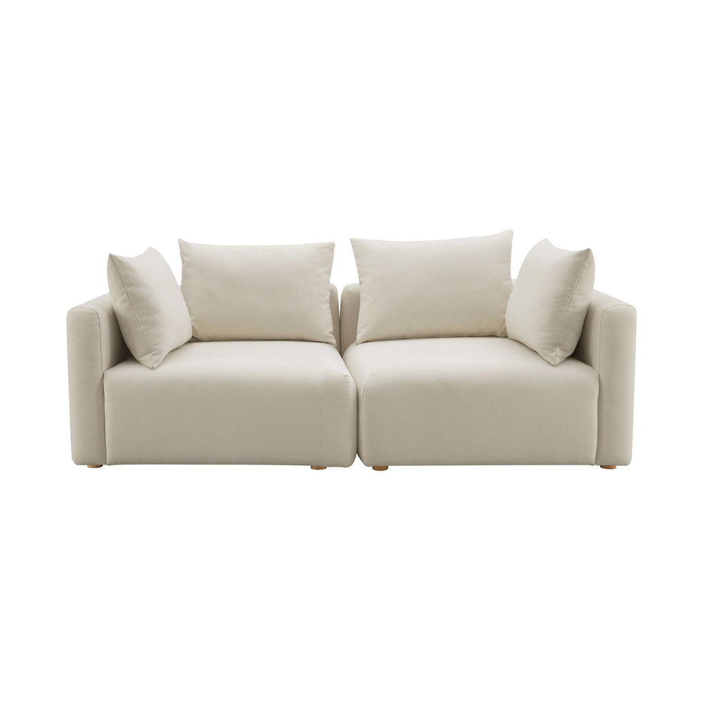 Hangover 81 Cream Performance Linen Loveseat