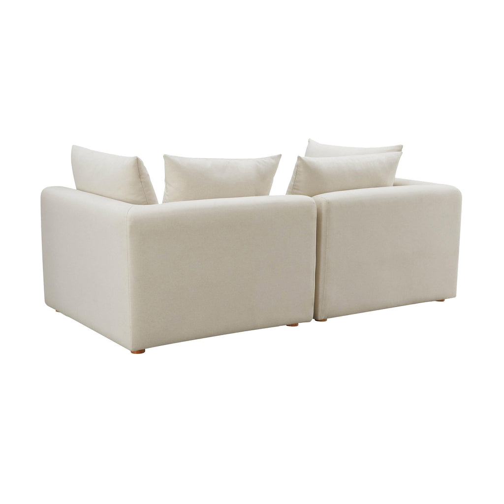 Hangover 81 Cream Performance Linen Loveseat