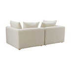 Hangover 81 Cream Performance Linen Loveseat