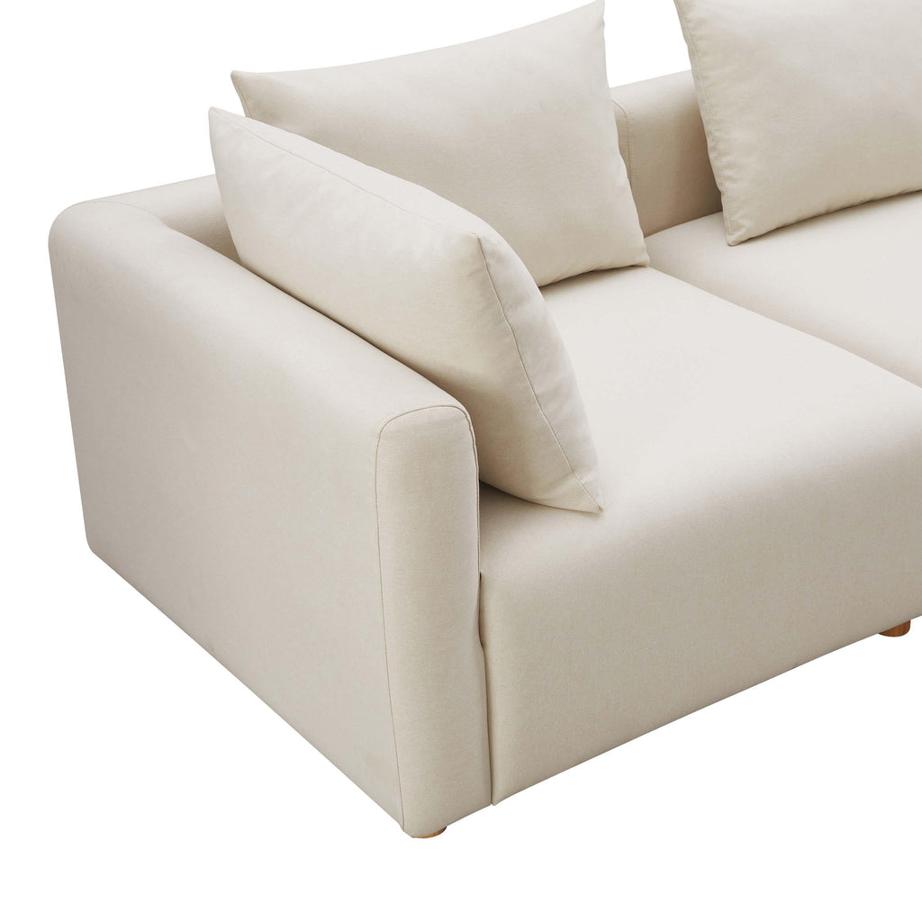 Hangover 81 Cream Performance Linen Loveseat