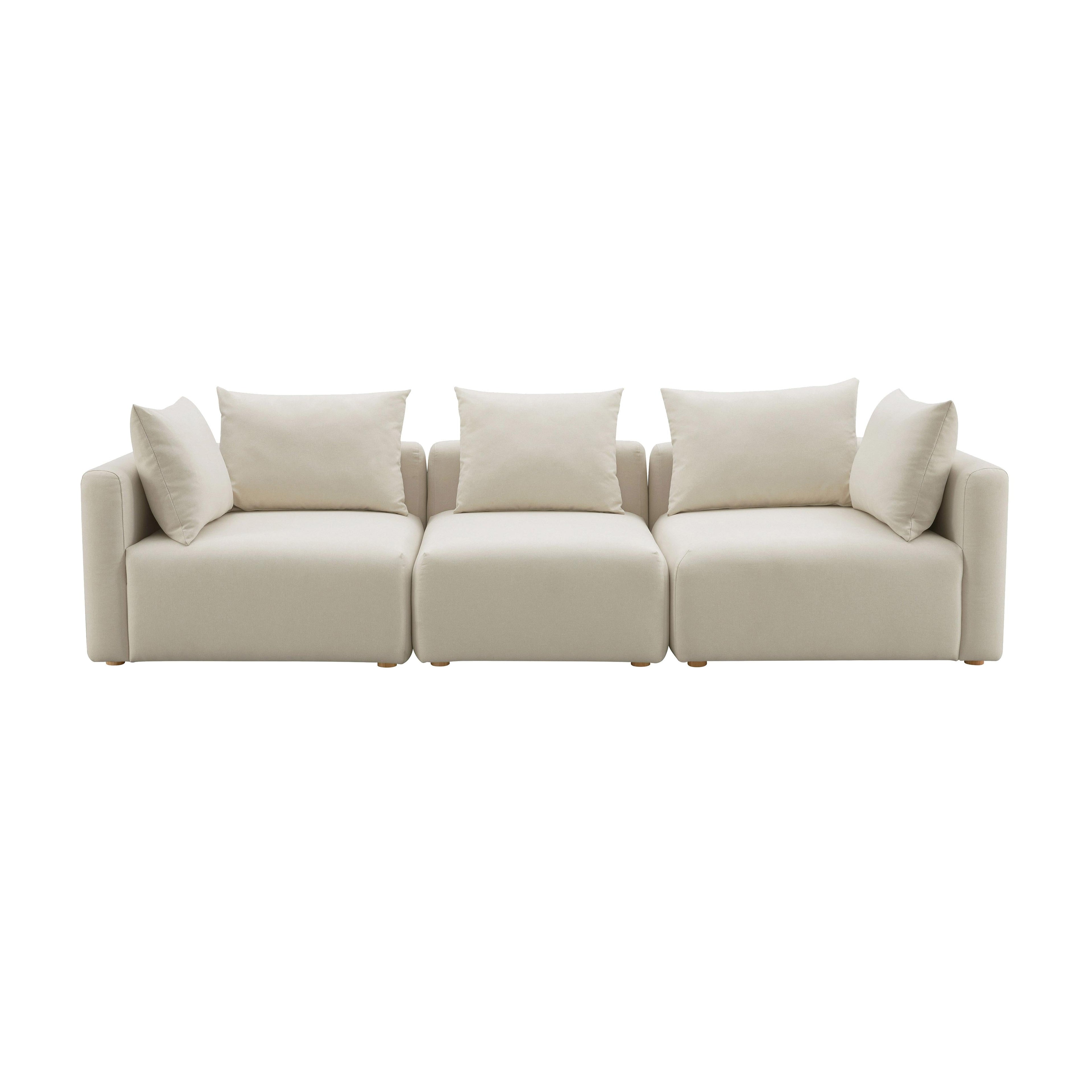 Hangover 112.5 Cream Performance Linen Sofa