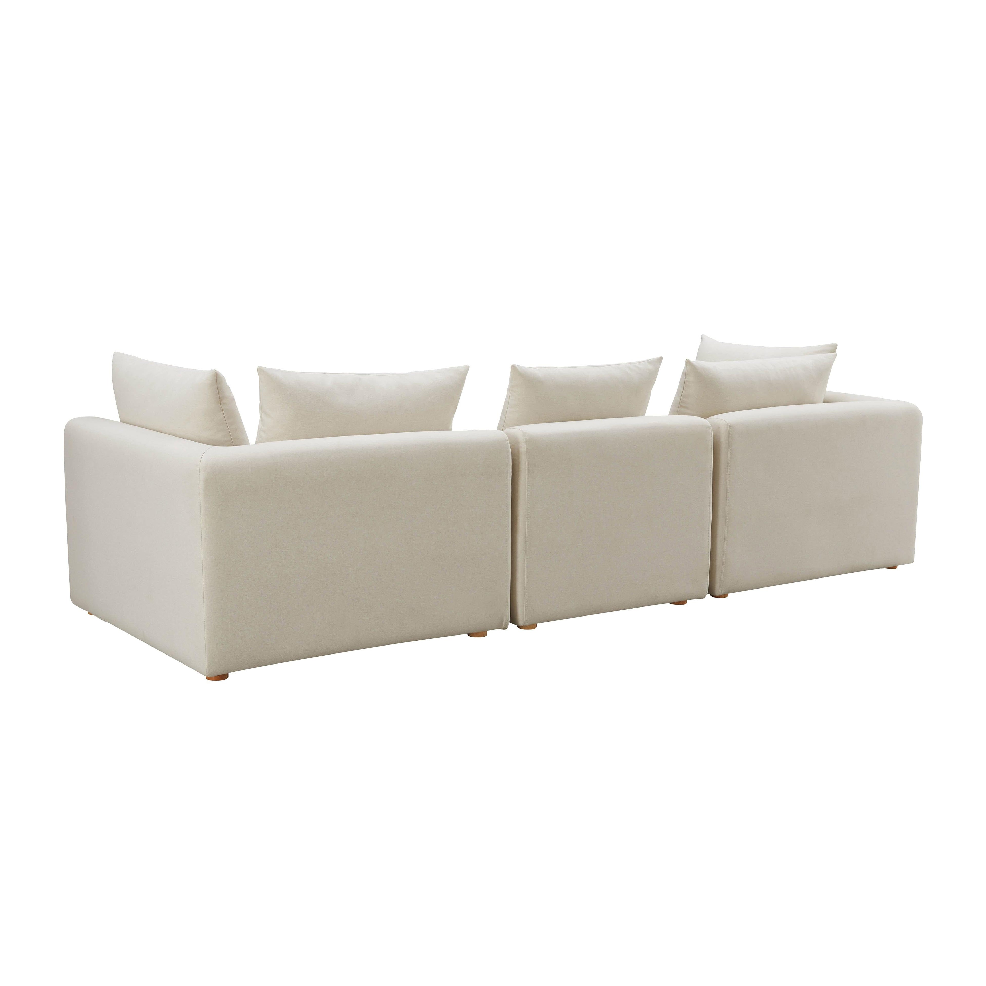 Hangover 112.5 Cream Performance Linen Sofa