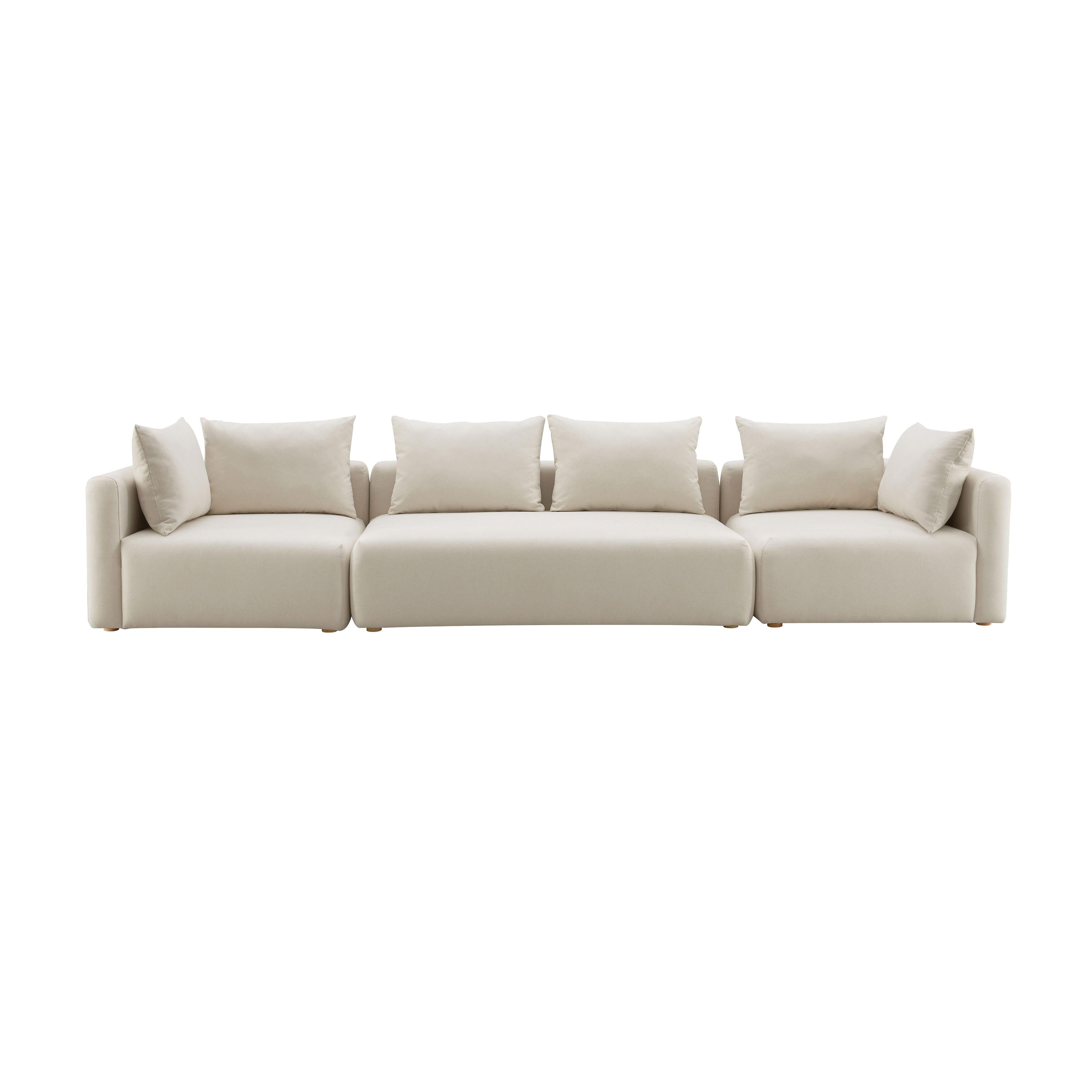 Hangover 145 Cream Performance Linen Long Sofa