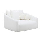 Hanim 54 Cream Performance Fabric Daybed